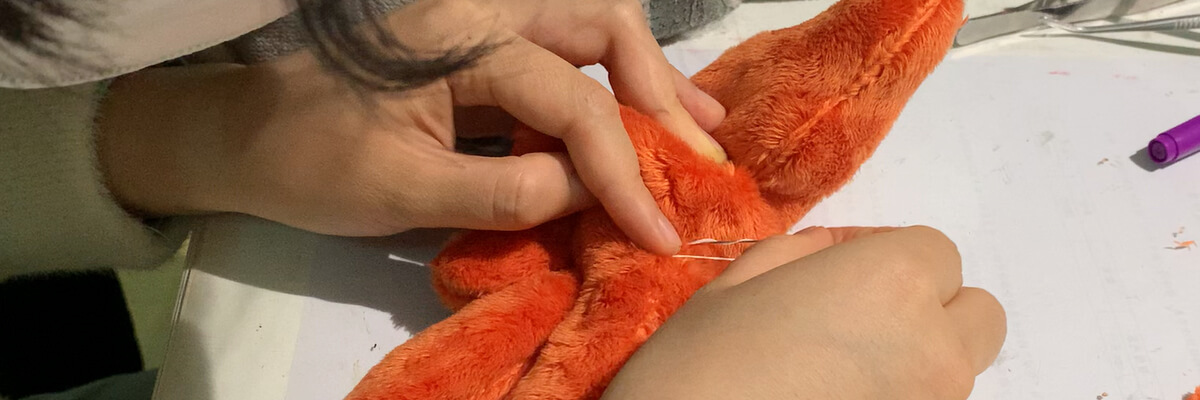 Sewing hands
